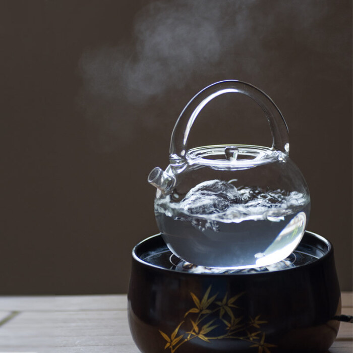 弄子里出口日本耐热加厚玻璃提梁壶煮茶烧水茶壶冷水壶电陶炉专用