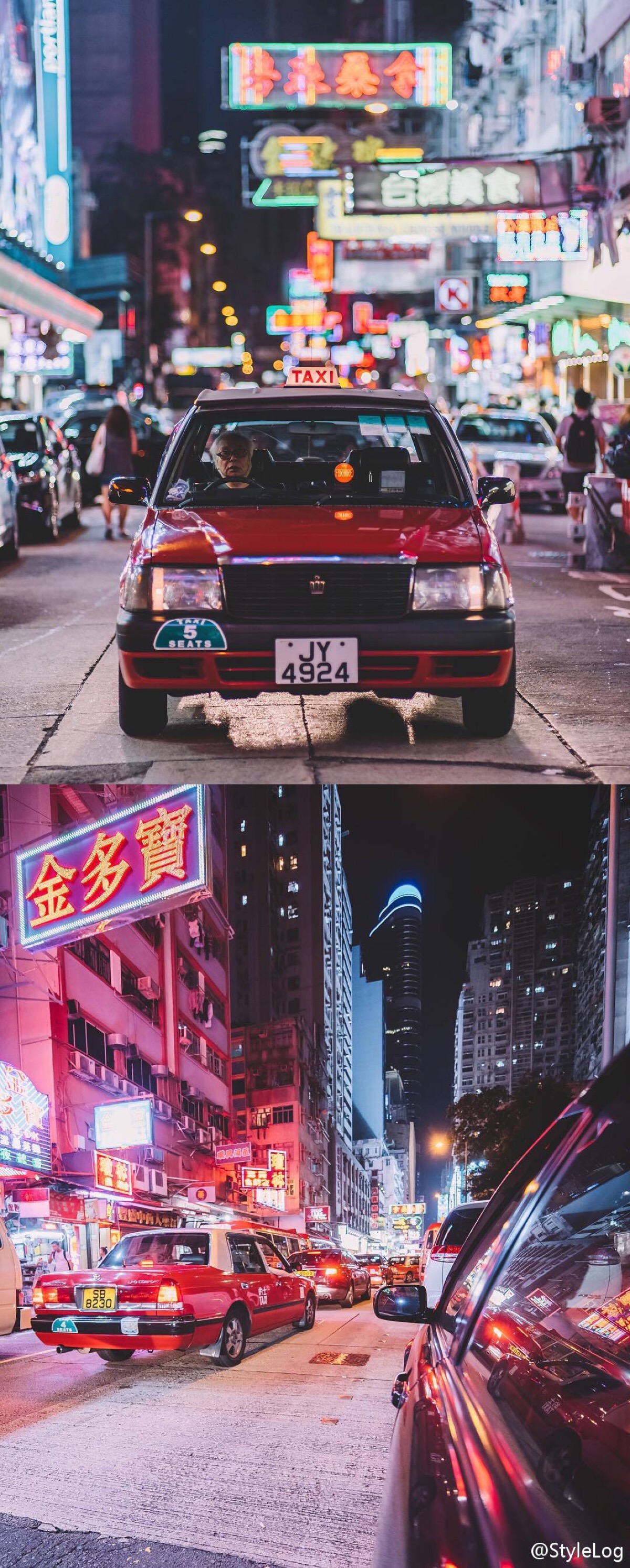 旅游 夜景 香港 街道