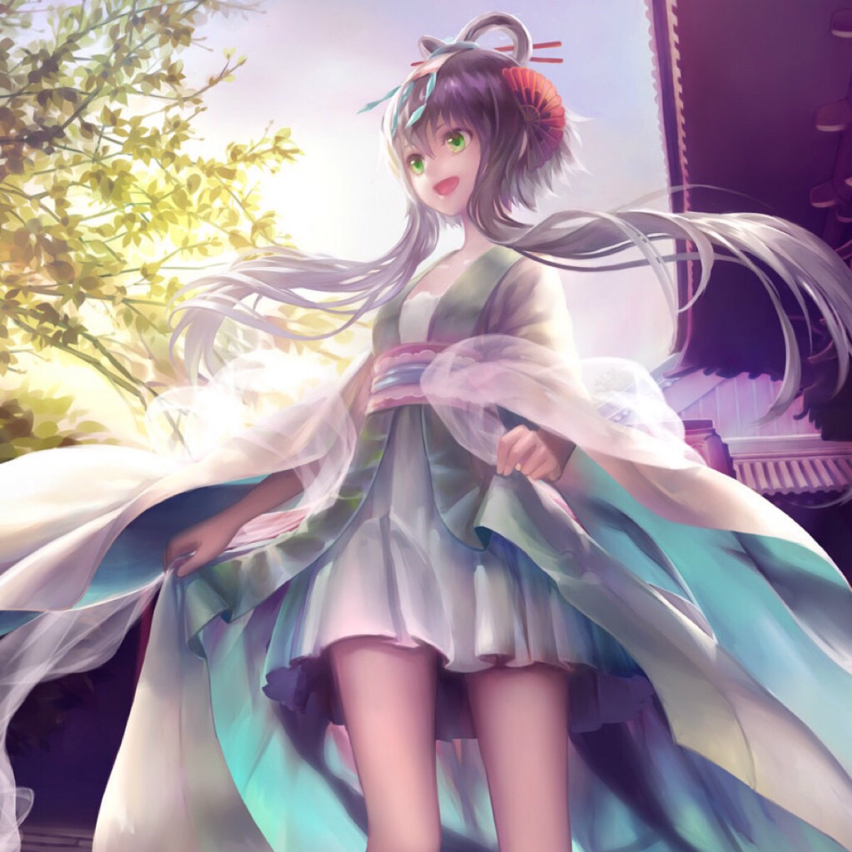 古风#洛天依#歌姬#动漫#清纯#唯美#插图#高清#壁纸#少女#清新