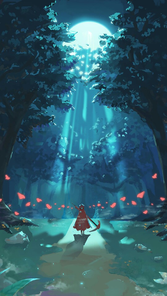 水彩 唯美 插画 风景
