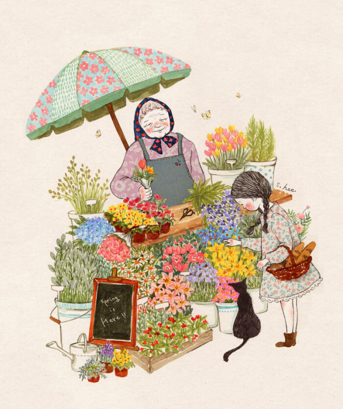 花店~ 插画师作品