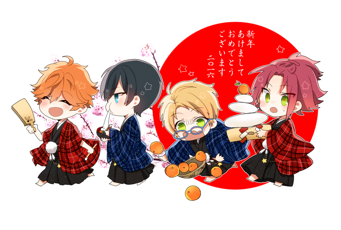 沐湷搬运二次元 偶像梦幻祭 trickstar q版 可爱 治愈 pixiv id