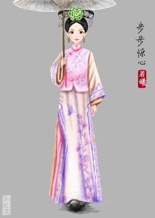 彩虹堂,古风,手绘,美人,步步惊心,马尔泰若曦.