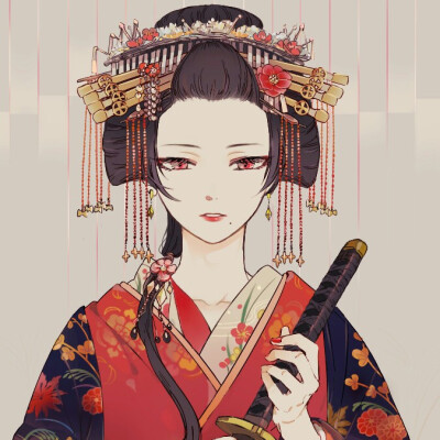 头像/女头/半身/动漫/古风/手绘/汉服