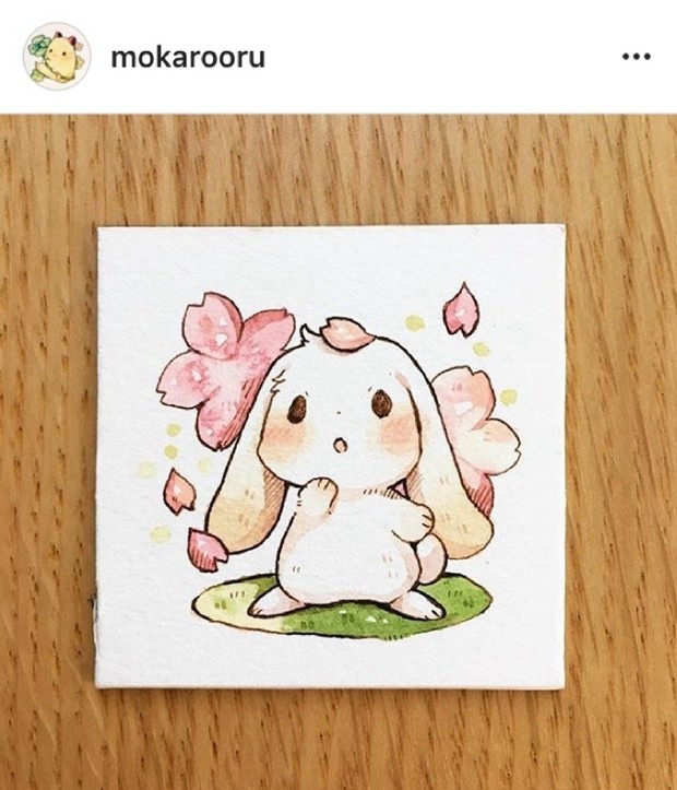 这是我见过最萌的小兔子唯美插画图片了,怎么能这么可爱呢,好想捏一