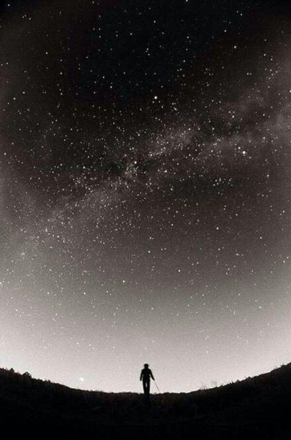 黑白 简约 小背景 聊天背景 星空