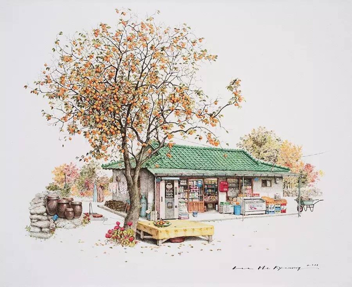 组图 插画 手绘 便利店
