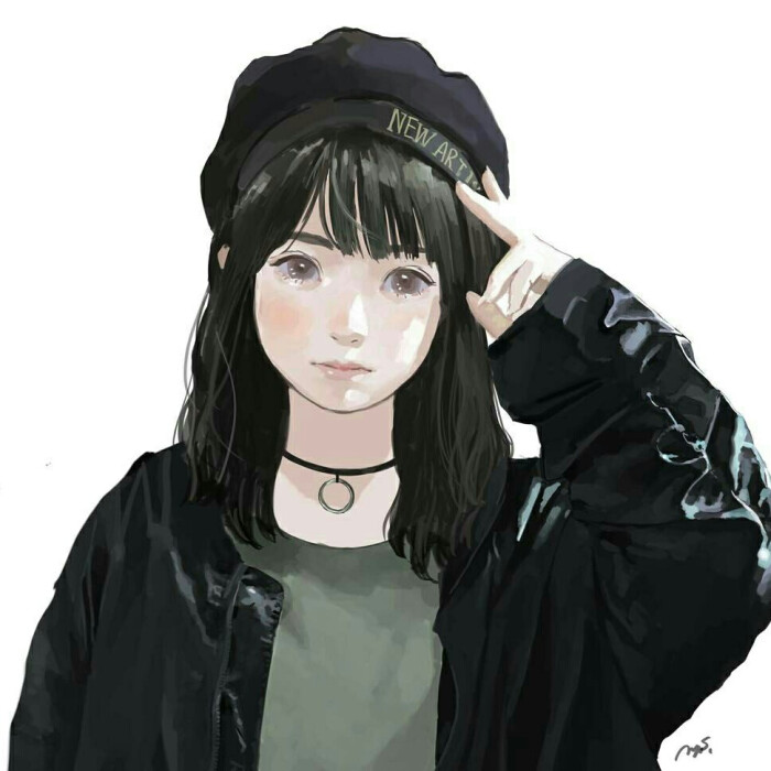 卡通人物 动漫人物 手绘头像 插画 泄露了仙气°