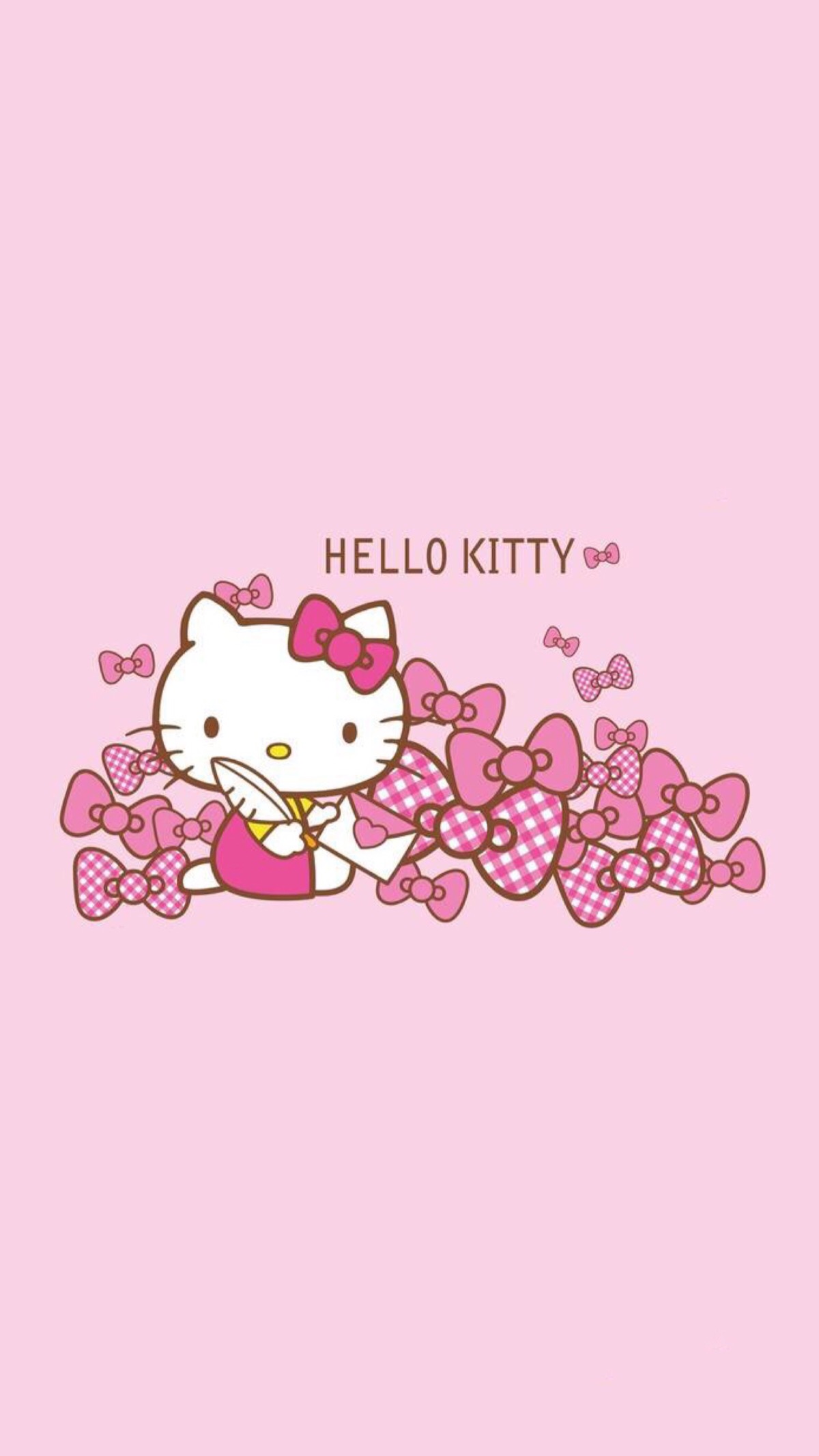 hello kitty#卡通动漫#凯蒂猫#粉色#手机壁纸"εз