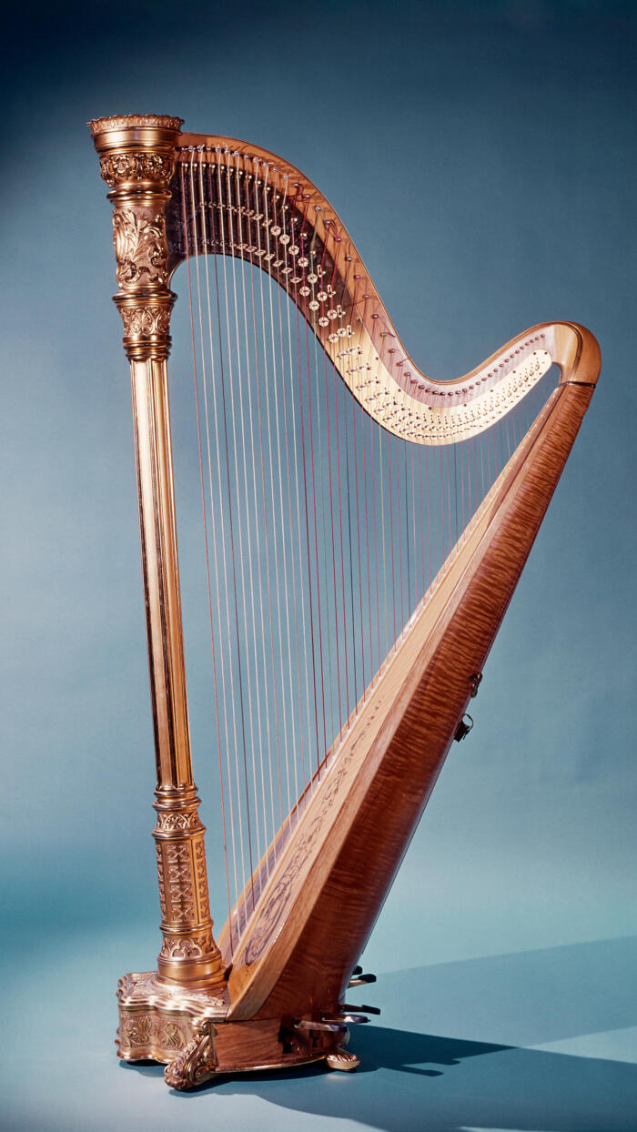 竖琴是世界上最古老的拨弦乐器之一,具有丰富的内涵和美丽的音质.