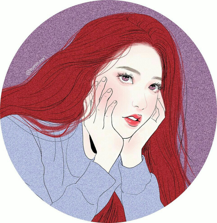 卡通人物 动漫人物 手绘头像 插画 泄露了仙气°