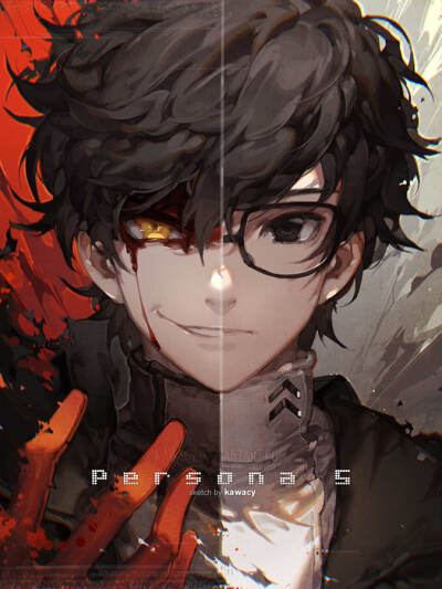 ンアートを描くことに决めたw p5『ペルソナ5』の主人公→来栖暁(别名