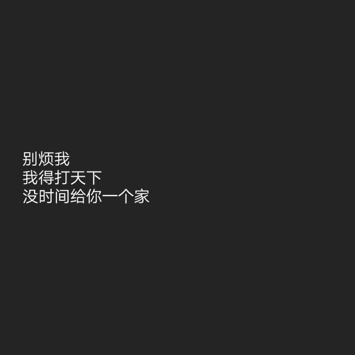 别烦我我得打天下没时间给你一个家自制背景/头像/表情图文字符号底图