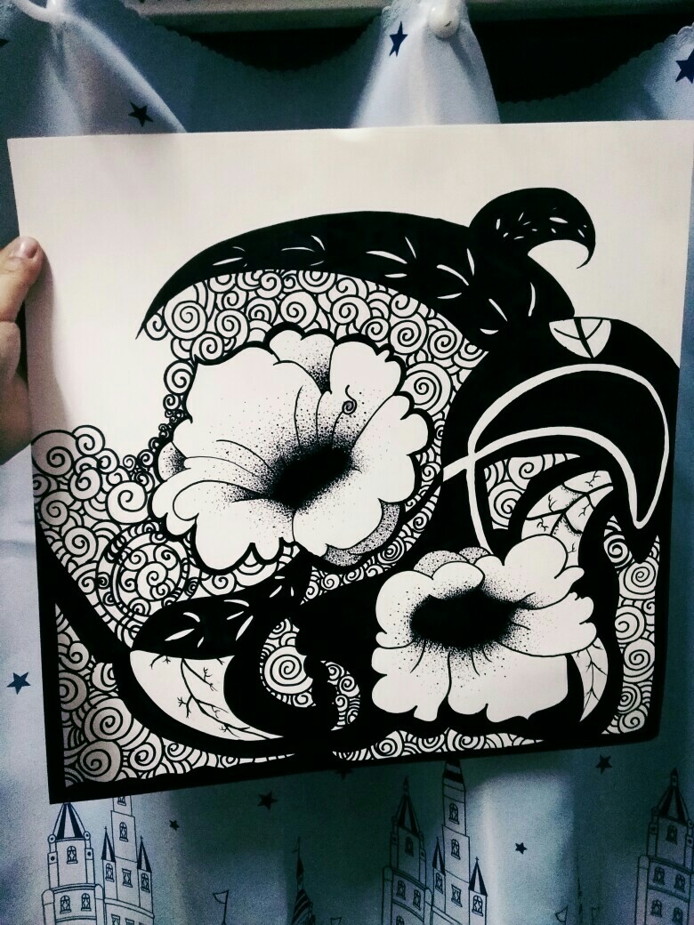 黑白画 