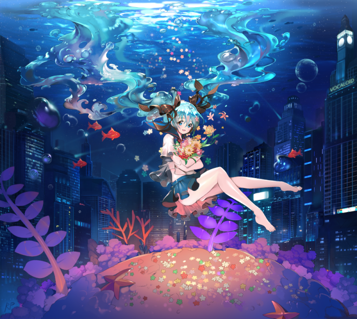 初音未来 画师:repi 本作品pixiv id=40355398