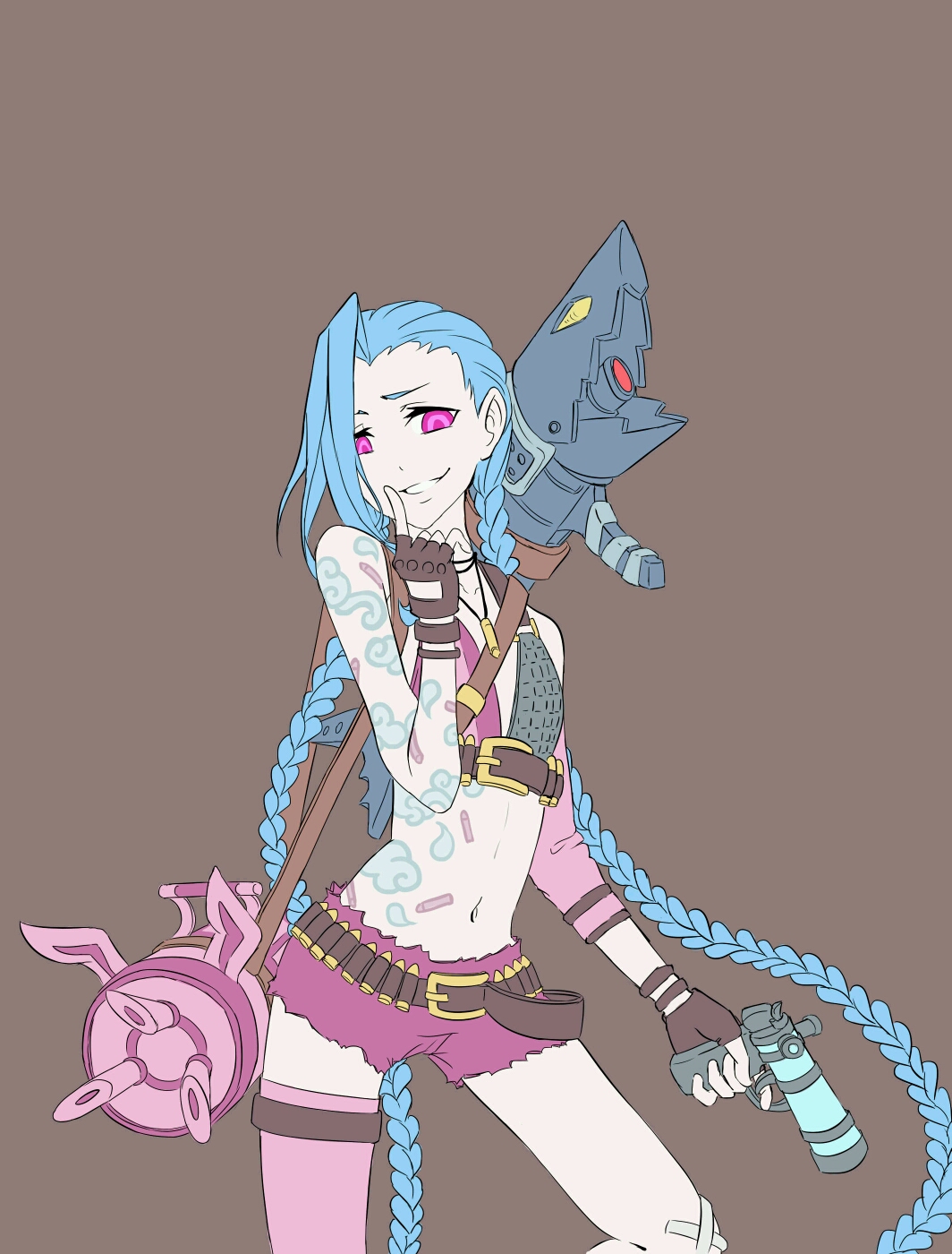 女神金克丝【p站画师:ehdo jinx 转发注明出处