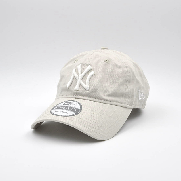 ne new york yankees ny logo 米白色ny 弯帽檐 棒球帽