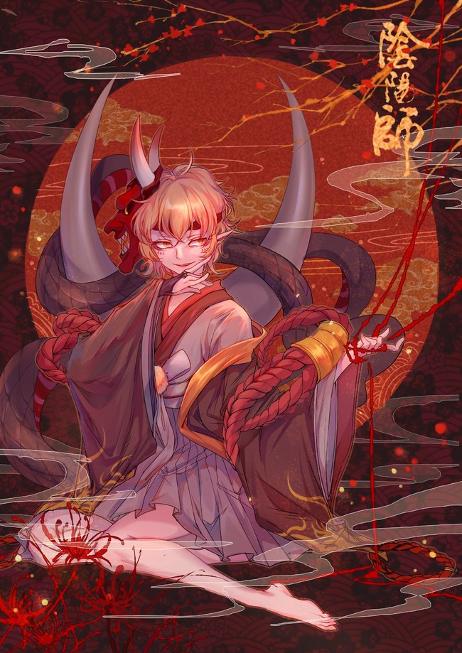 阴阳师手游 般若 同人图 插画 壁纸   般