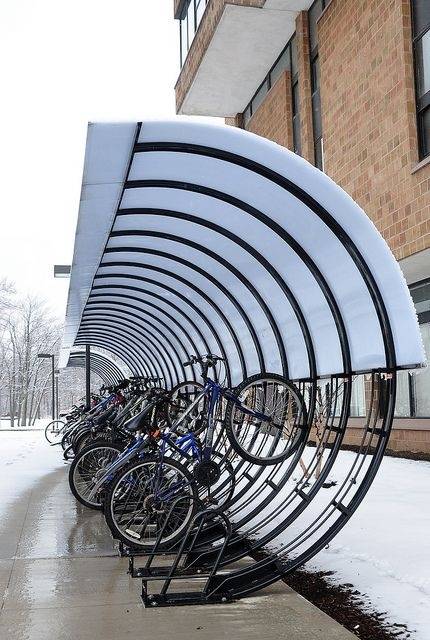 景观创意丨自行车停放处