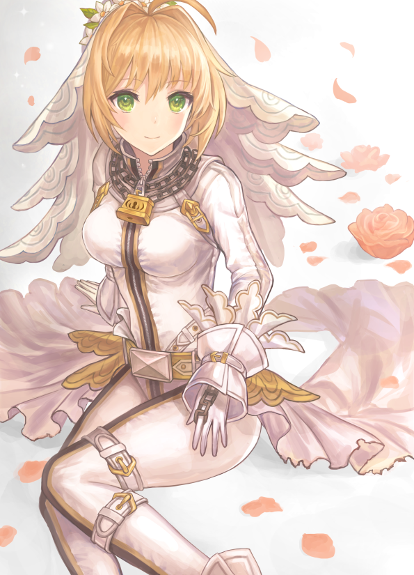 fate/grand order 尼禄(花嫁)画师:おかかん 本作品pixiv id=58485707