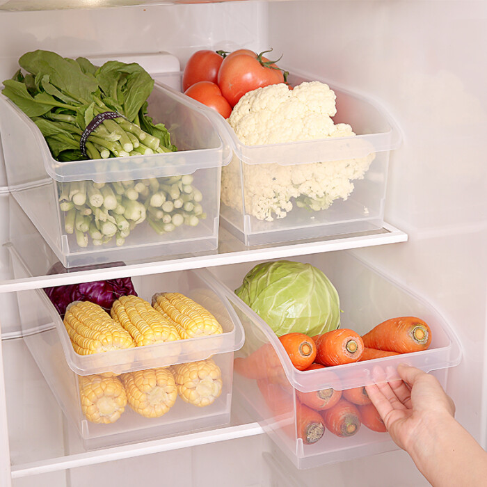 日本果蔬收纳筐冰箱整理盒储物盒冰箱整理盒厨房收纳篮食品收纳盒