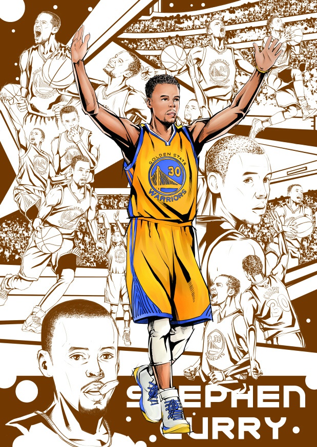 stephen curry 金州勇士 萌神库里 champion