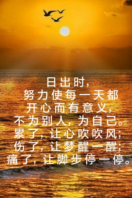 累了,让心吹吹风;伤了,让梦醒一醒;痛了,让脚步停一停.