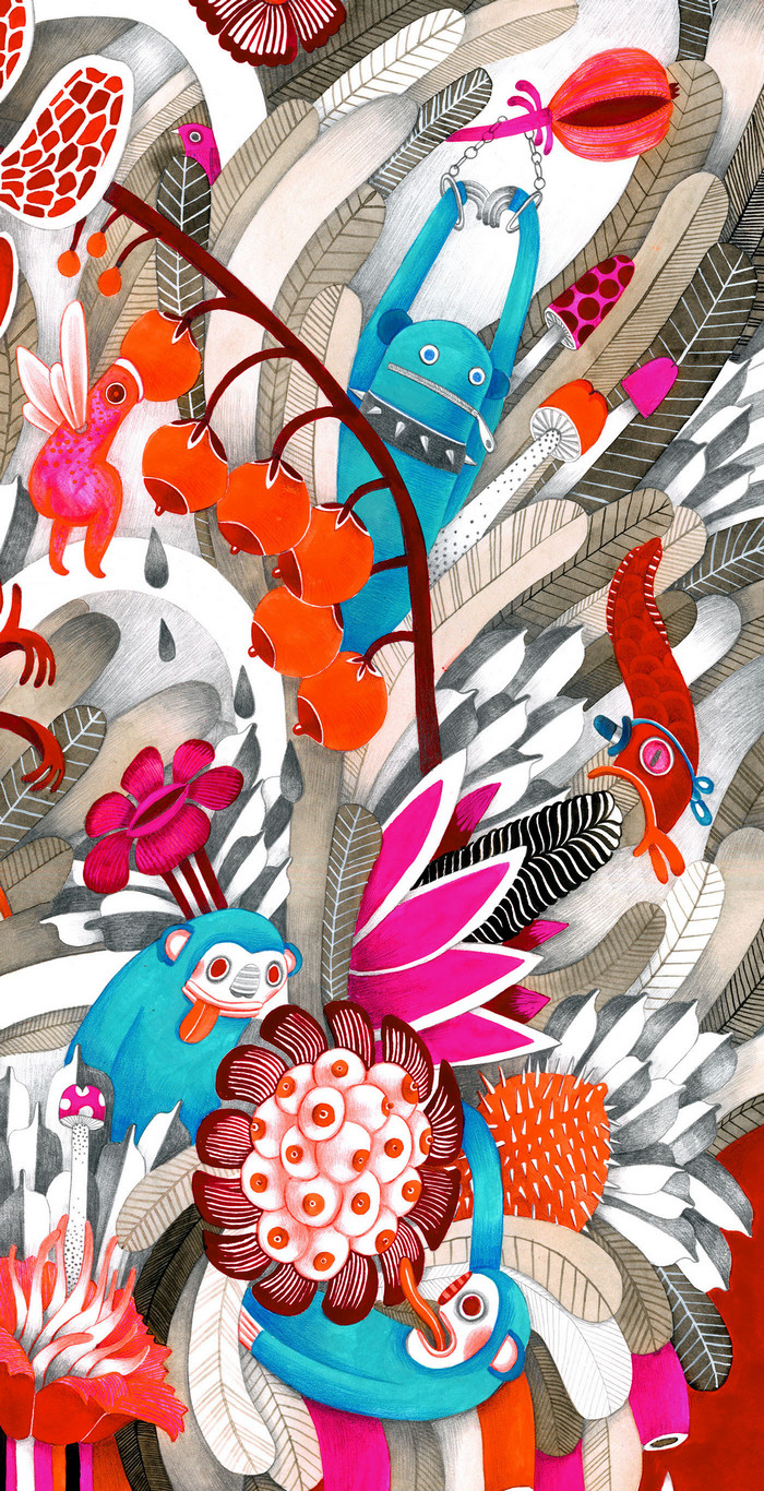 法国插画家marion arbona作品欣赏.