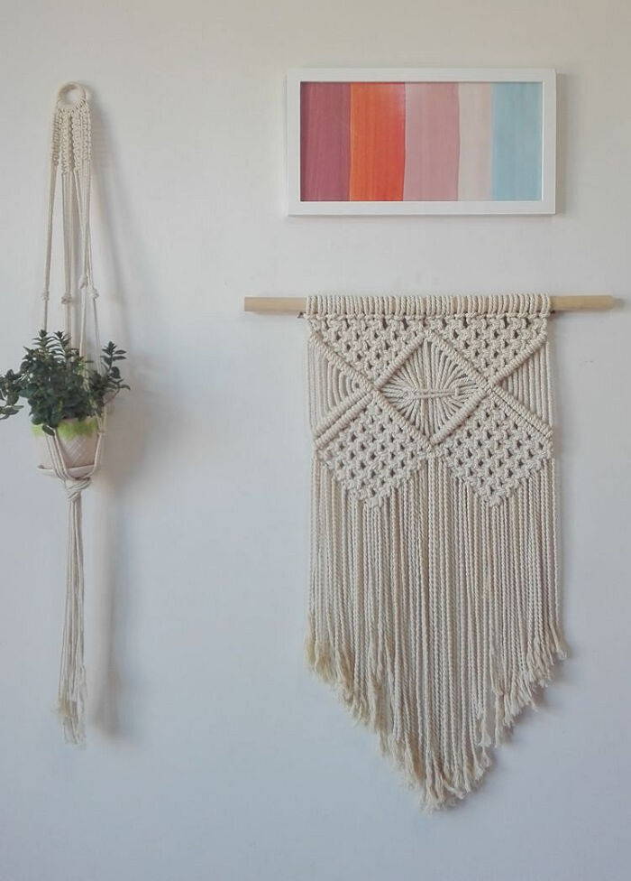 【花开】满月君-挂毯手工编织波西米亚壁挂…