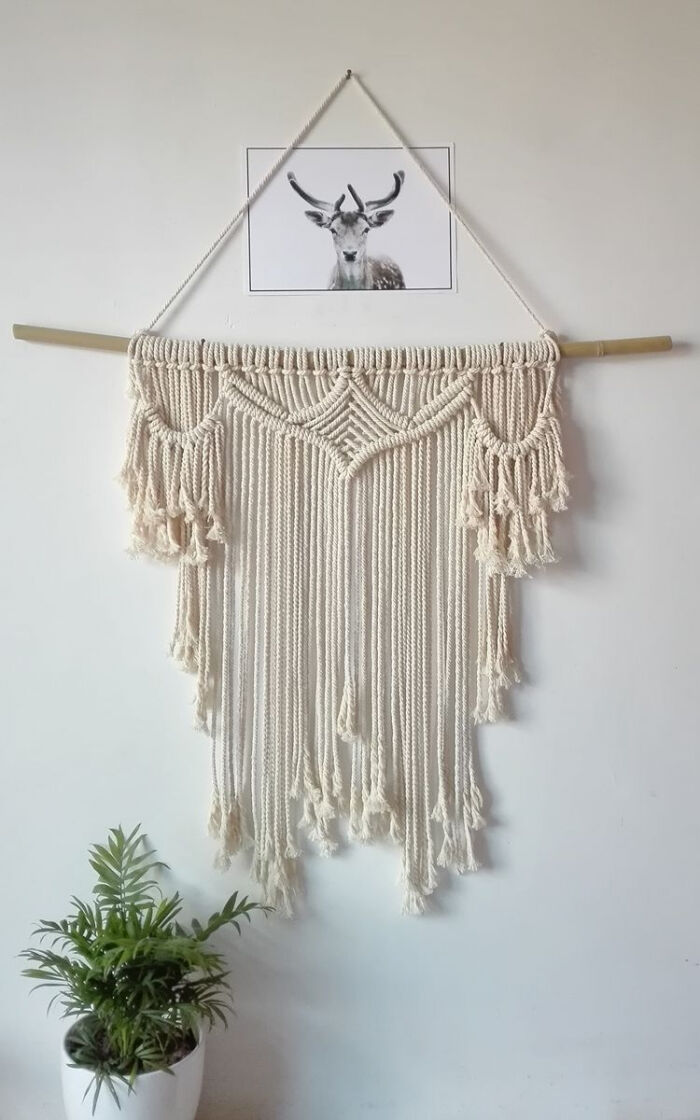 【有鹿】满月君—挂毯手工编织原创家居波西米亚壁挂毯民族风墙饰