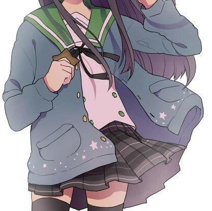 雏田樱矢」 头像 少女 卡通 女生头像 二次元 软妹头像 半身头像