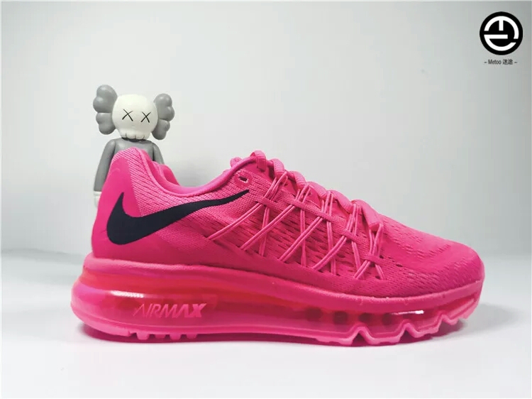 nike air max 2015 女子骚粉全掌气垫跑鞋 698903-600