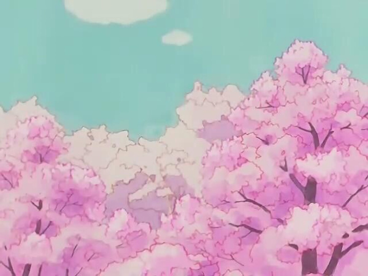 粉色 日系 少女 樱花 背景