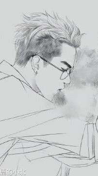 素描漫画 卡通 插画吴亦凡 kris exo 花美男 偶像 男神明星 美男帅哥
