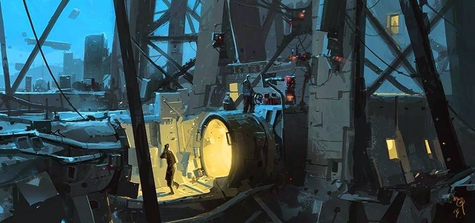 [cp]爱丁堡的艺术家 ian mcque的机械场景设计明暗分明,色彩清亮,他