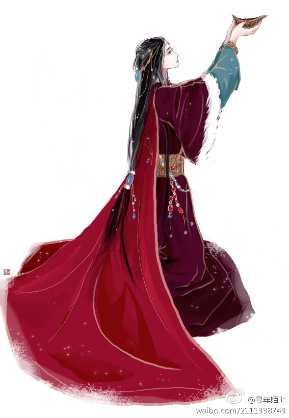 虞姬 插画:踏月锦
