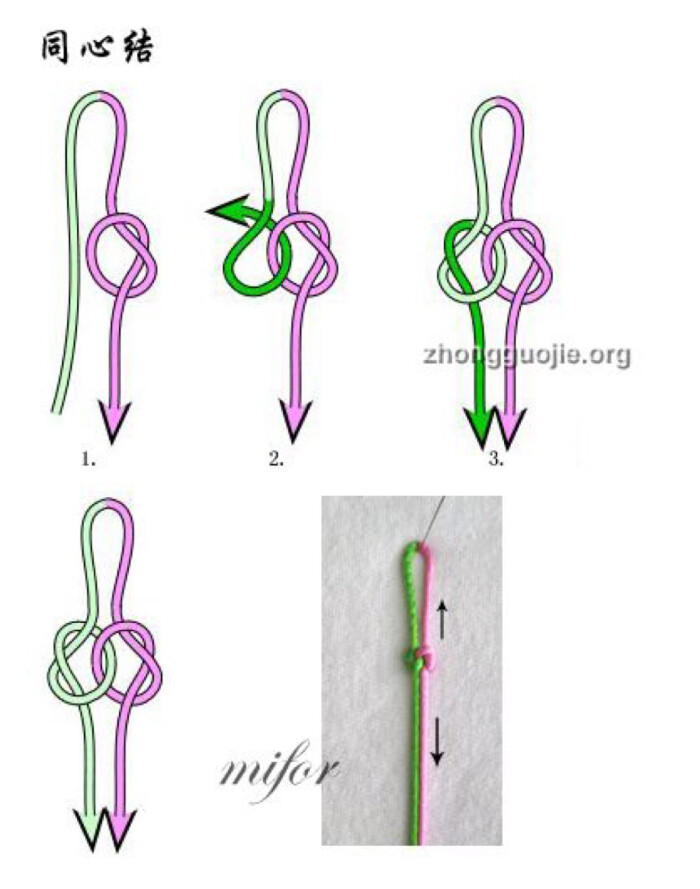 情人结(同心结)打法