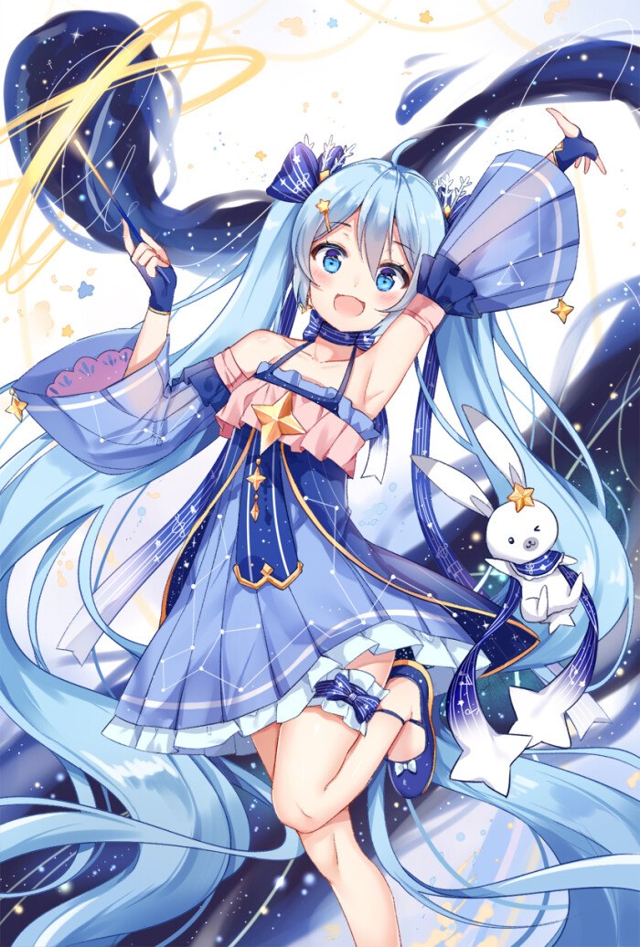 初音未来 雪未来2017 绘师:豆芽菜 本作品pixiv id=61931955