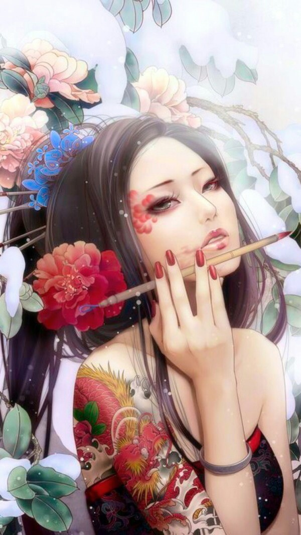 张小白手绘美图插画