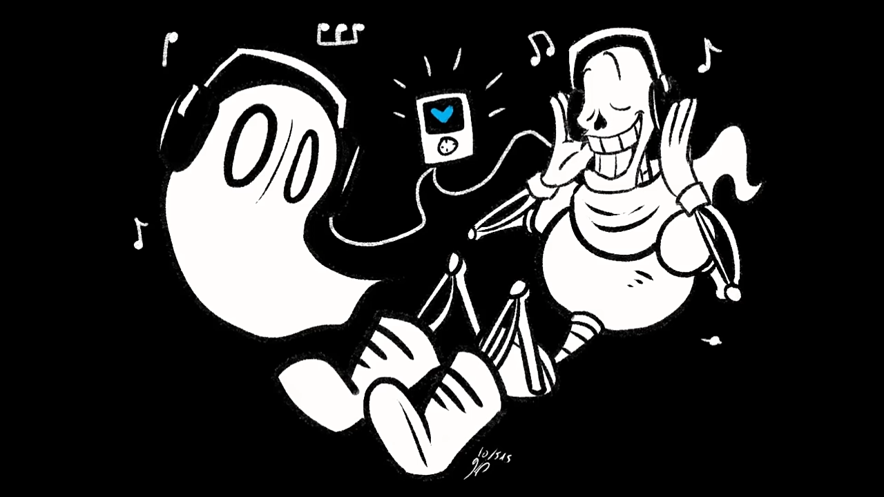 undertale-napstablook&papyrus