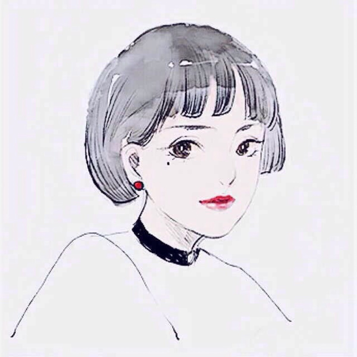 水墨头像