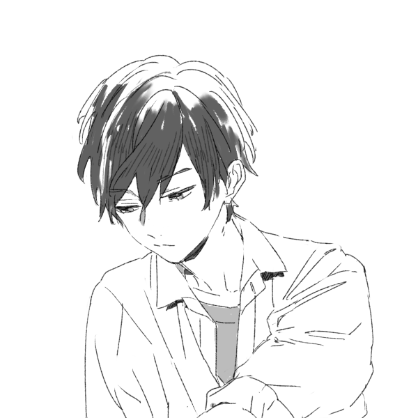 动漫男头"看到你的时候总是背影"
