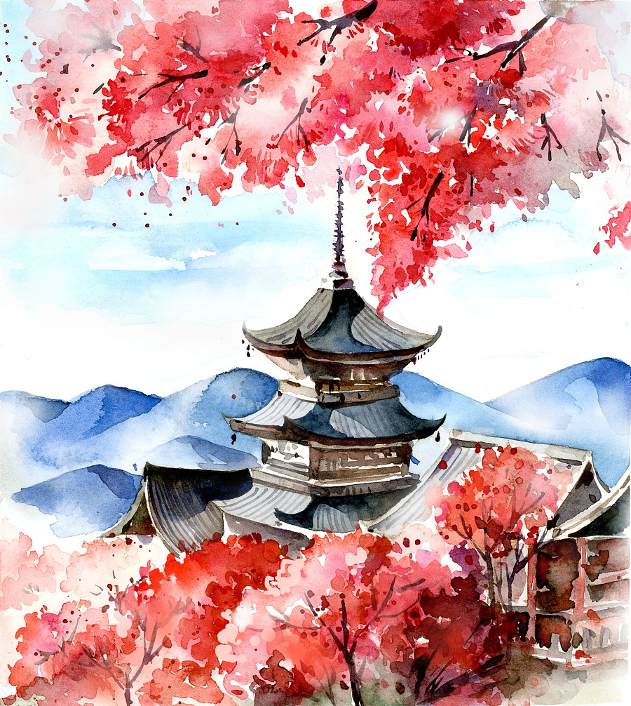 原创作品:水彩风景(临摹或者画照片)