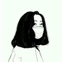 女孩 唯美 侧脸 手绘