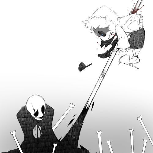 undertale——家暴现场(gaster&sans)