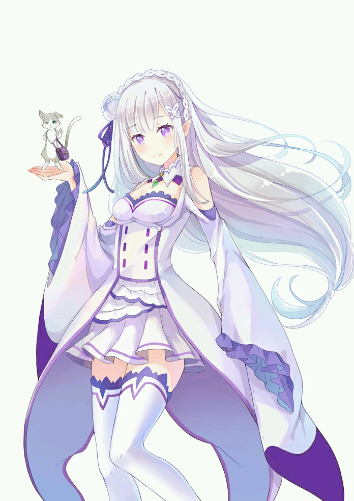 银发紫瞳,混血半精灵,银发美少女,emt! 帕克.