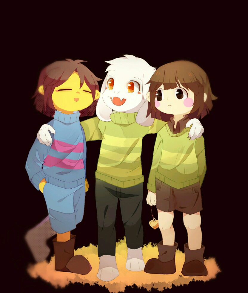 undertale——frisk&asriel&chara