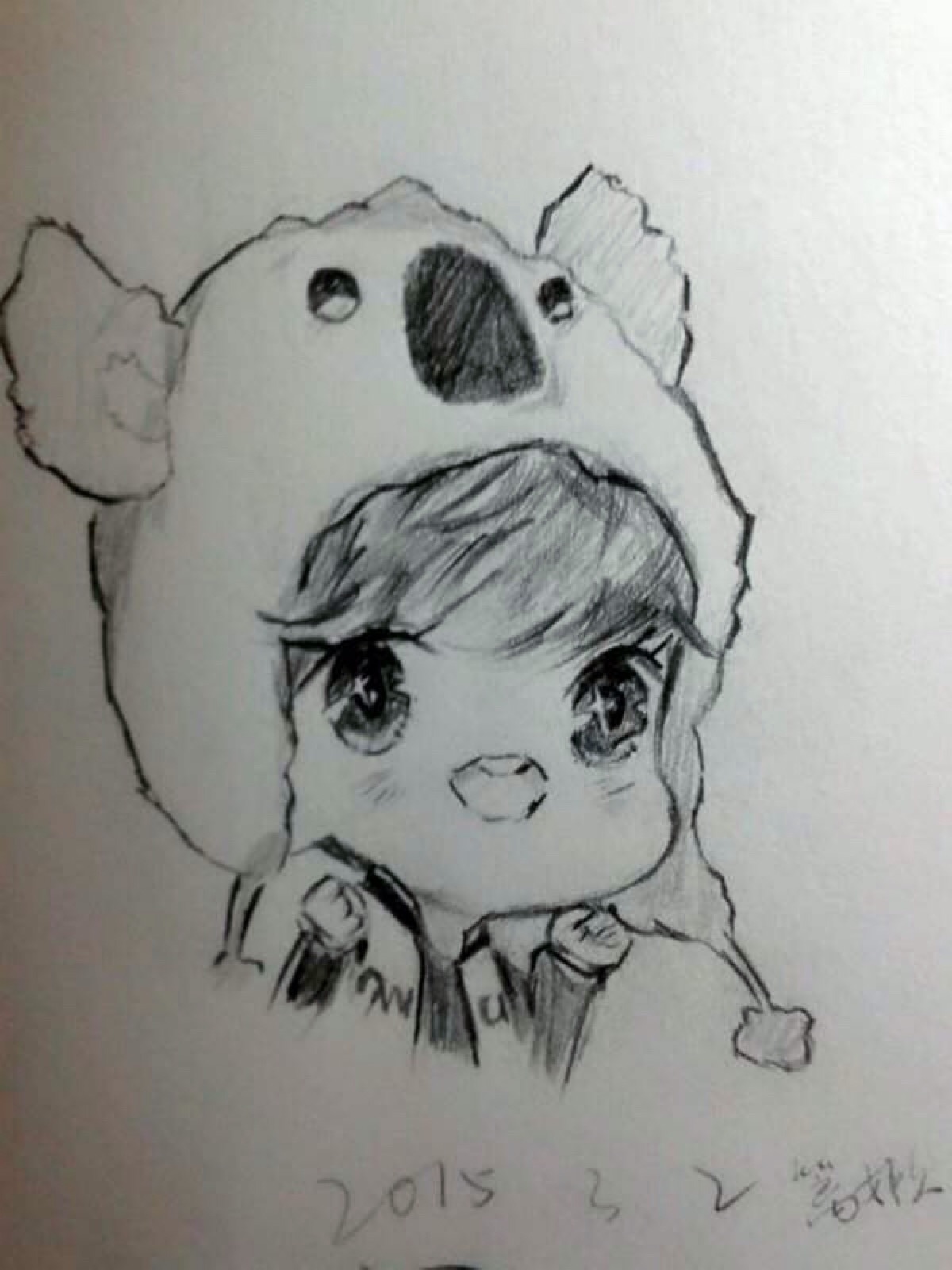 q 版素描鹿晗