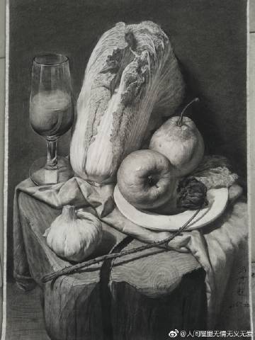 临摹素描静物