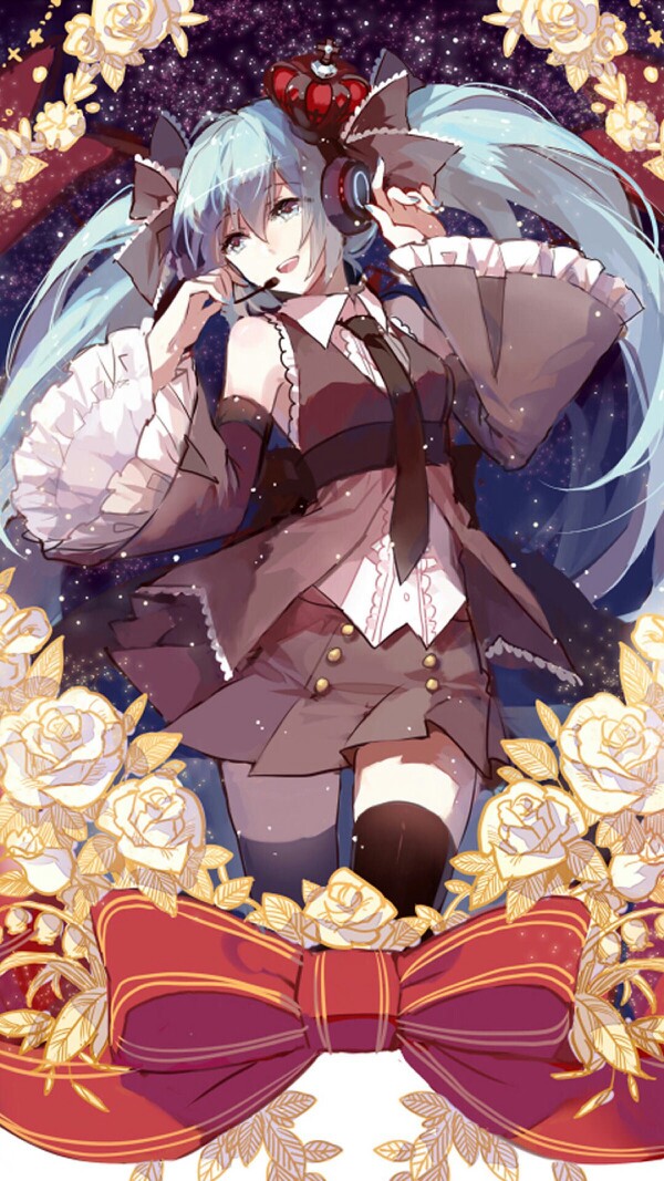 初音未来 v家 公主殿下 日本歌姬 虚拟歌姬 初音 转自p站 画师不明